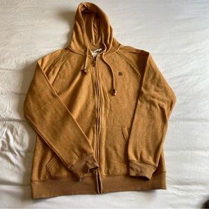 Mens Ten Tree medium orange zip up hoodie